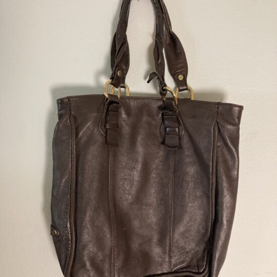 Abaco Leather Tote Bag ~ Rich Brown ~ French Luxury