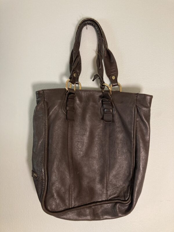 Abaco Leather Tote Bag ~ Rich Brown ~ French Luxury
