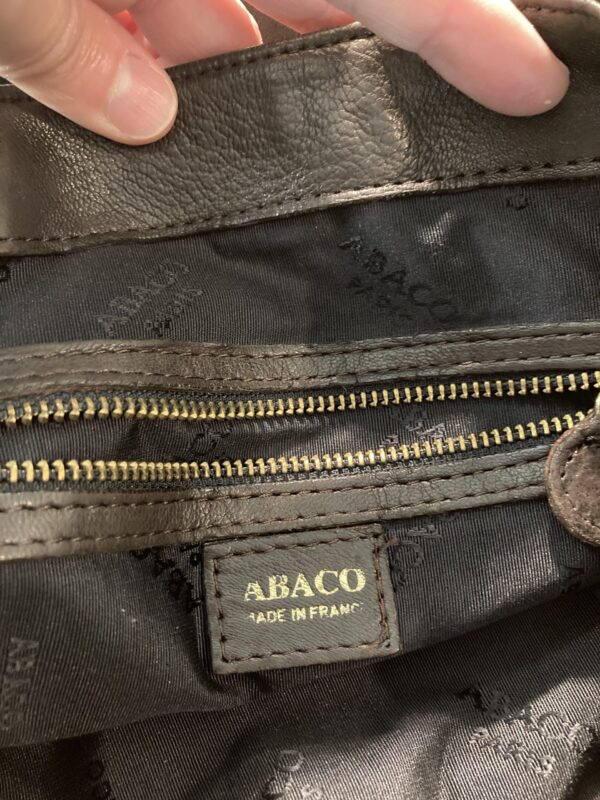 Abaco Leather Tote Bag ~ Rich Brown ~ French Luxury - Image 2