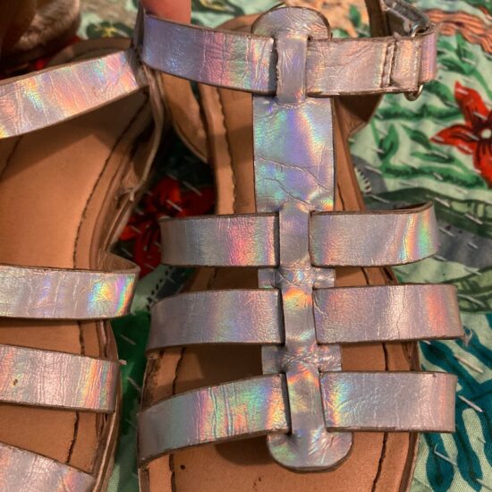 Girls Sandals ~ Metallic Shimmer ~ DV Dolce Vita ~ Gladiator ~ Sz 12