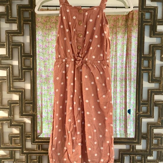 Osh Kosh B'Gosh ~ Polka Dot Romper Jumpsuit Cotton ~ Adorable ~ Girls 6 6X