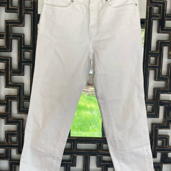 Dries Van Noten Denim Jeans Straight Ankle Perry ~ Sz 29 ~ White ~ NEW ~ NWT