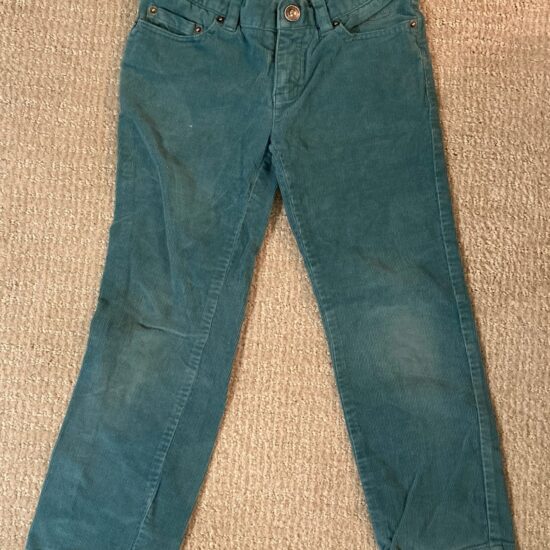 Bonpoint ~ Teal Corduroy Pants ~ Size 4 ~ $230 Retail! Luxury Quality