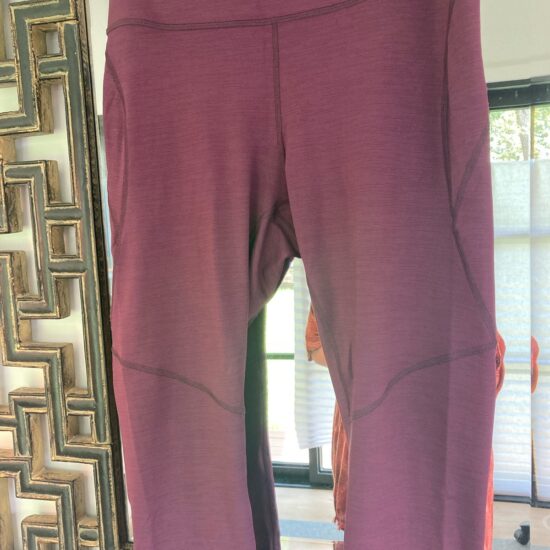Outdoor Voices Leggings Size XL MoveFree 7/8 ~ Tech Sweat ~ Purple & Pristine!