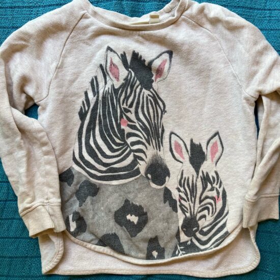 Soft Gallery Zebra Sweatshirt Momma & Me ~ Size 4 Years ~ So Sweet!