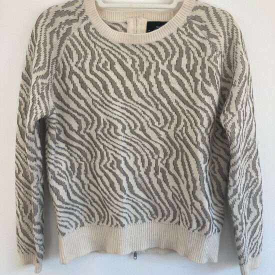 The Kooples ~ Soft Zebra Print Sweater ~ Wool & Angora ~ Sz M