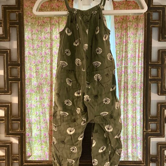 Art Class ~ Darling Romper Overalls Jumpsuit ~ Dandelion Flower Print ~ Girls 3T