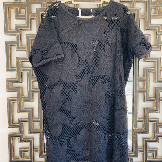 Isabel Marant Etoile ~ Black dress or beachwear ~ embroidered