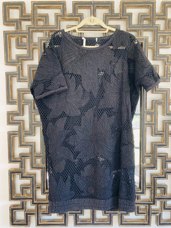 Isabel Marant Etoile ~ Black dress or beachwear ~ embroidered