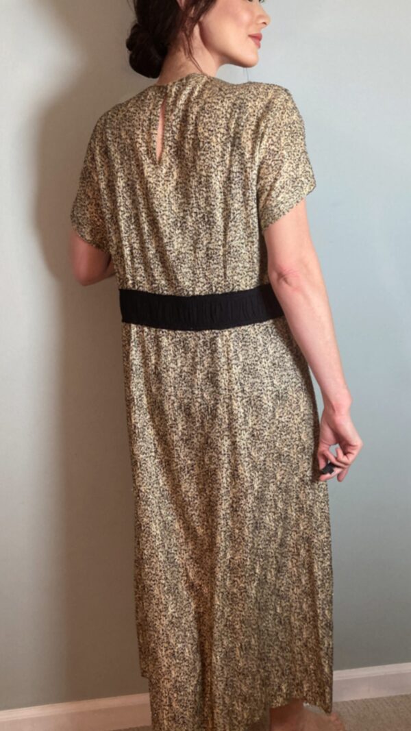 Dries Van Noten Iconic Dress ~ Gold Metallic Black Details ~ Georgous Size 44 - Image 2