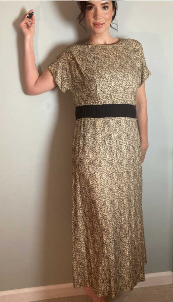Dries Van Noten Iconic Dress ~ Gold Metallic Black Details ~ Georgous Size 44 - Image 3