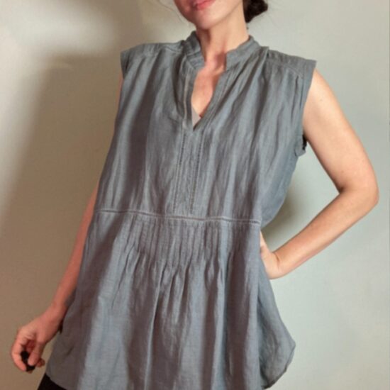 Pas de Calais - Sea Green Tunic Top ~ Barneys NY ~ Lovely Lagenlook ~ Sz 40