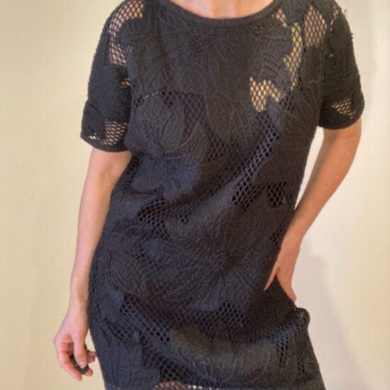 Isabel Marant Etoile ~ Black dress or beachwear ~ embroidered