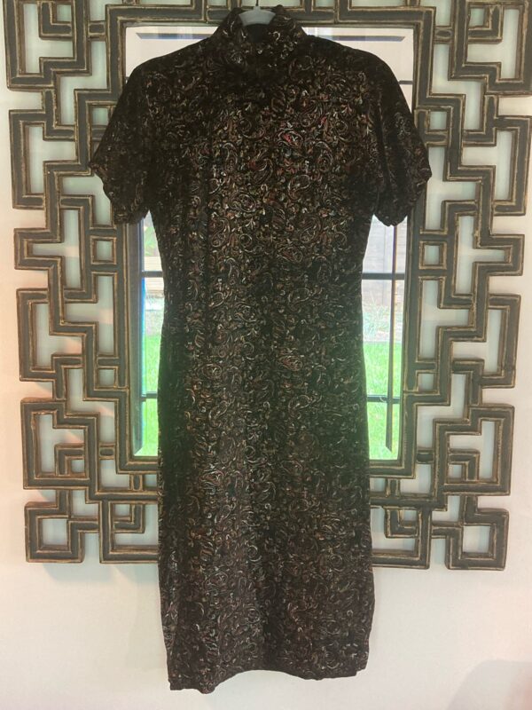 Mandarin Collar Velvet Dress ~ Custom Made for Royalty Princess ~ Stunning!