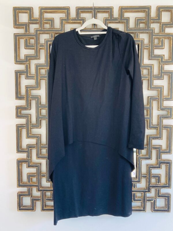 COS Navy Long Sleeve Dress ~ Sleek Quiet Luxury ~ Maternity ~ Size M