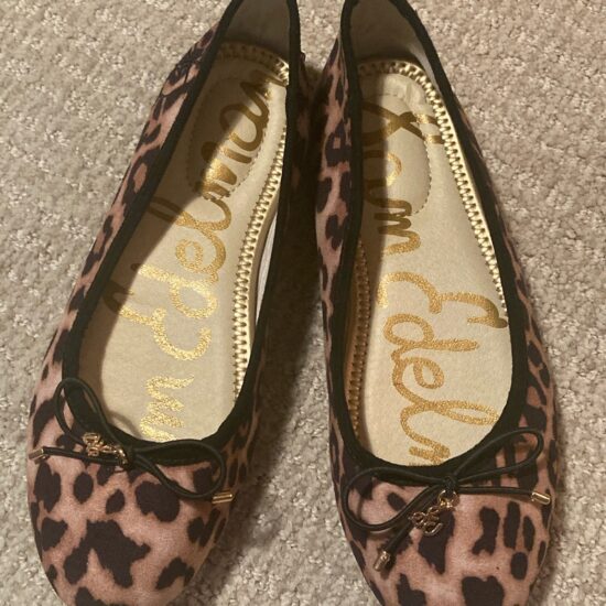 Sam Edleman Size 2 Big Kid Leopard Animal Print Ballet Flats ~ Fall Photoshoots!