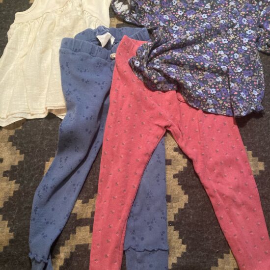 Lot Anna Sui Uniqlo & Zara ~ Sz 3-4 ~ Leggings & Tops Floral Prints ~ So Sweet!