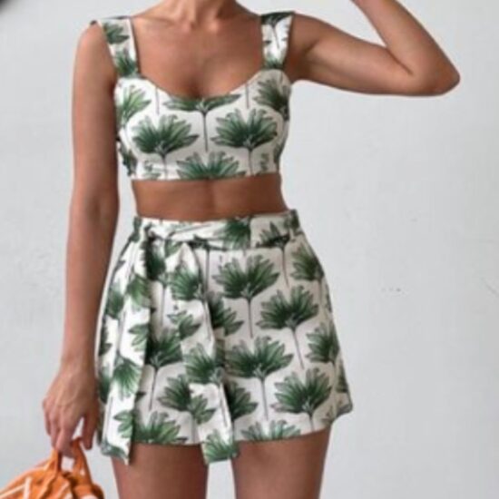 Zara Halter & Shorts Two Piece Set ~ 60s Vibes ~ Size S M ~ Palm Beach Ready