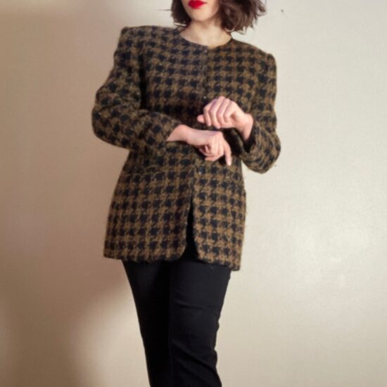 Jones New York Wool Tweed Coat Jacket ~ Sz 12 ~ Chic & Now! Upper West Side