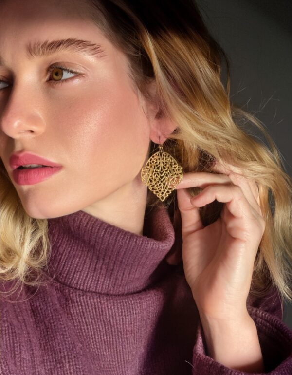 Vintage Filigree Gold Earrings Lovely Statement & So Glam