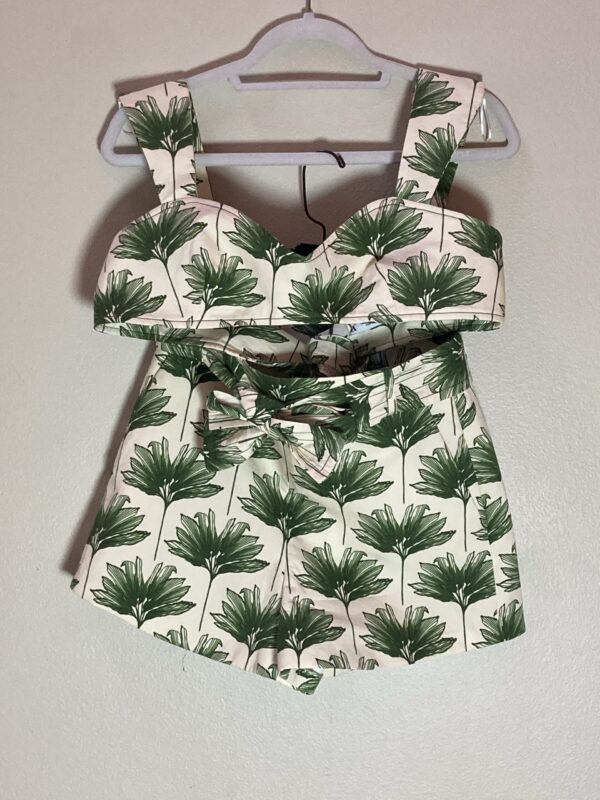 Zara Halter & Shorts Two Piece Set ~ 60s Vibes ~ Size S M ~ Palm Beach Ready - Image 2