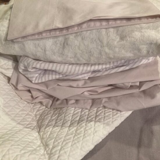 Nursery Bedding Set Restoration Hardware Baby Crib Sheets LUXURY & PRISTINE