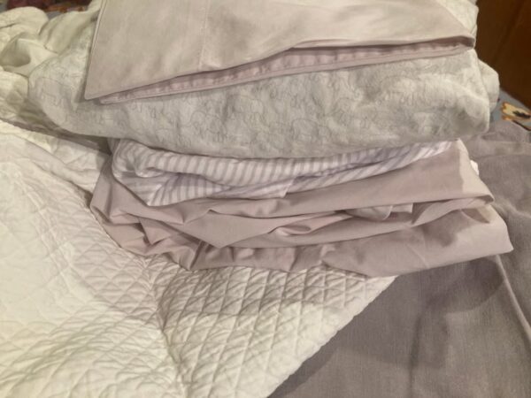 Nursery Bedding Set Restoration Hardware Baby Crib Sheets LUXURY & PRISTINE