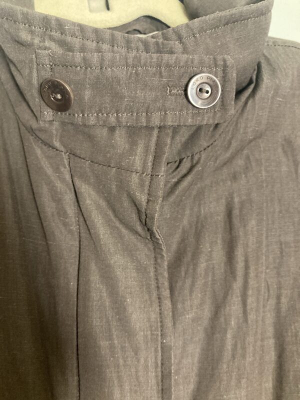 Loro Piana Storm System Brown Mid-length Jacket Luxury Wool/ Linen/ Silk ~ Sz 42 - Image 6