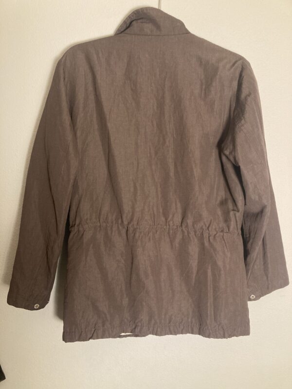 Loro Piana Storm System Brown Mid-length Jacket Luxury Wool/ Linen/ Silk ~ Sz 42 - Image 5