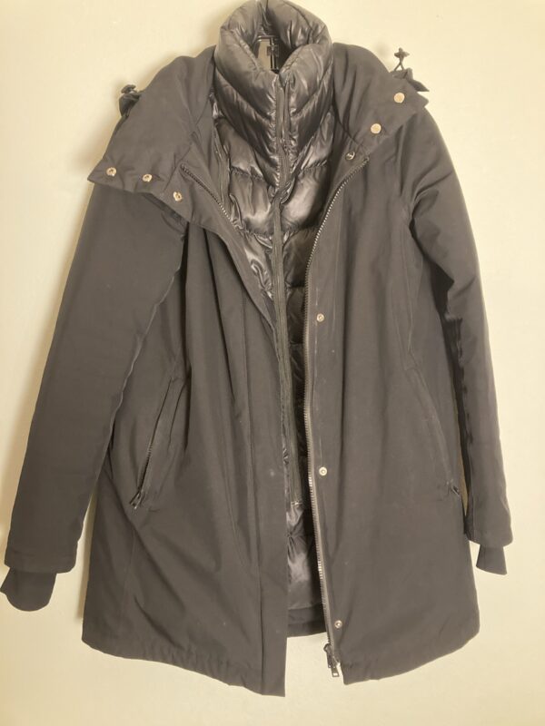 Herno Laminar Black Waterproof Gore-tex Down Jacket Detachable Hood & Gilet ~ Sz 40 - Image 3
