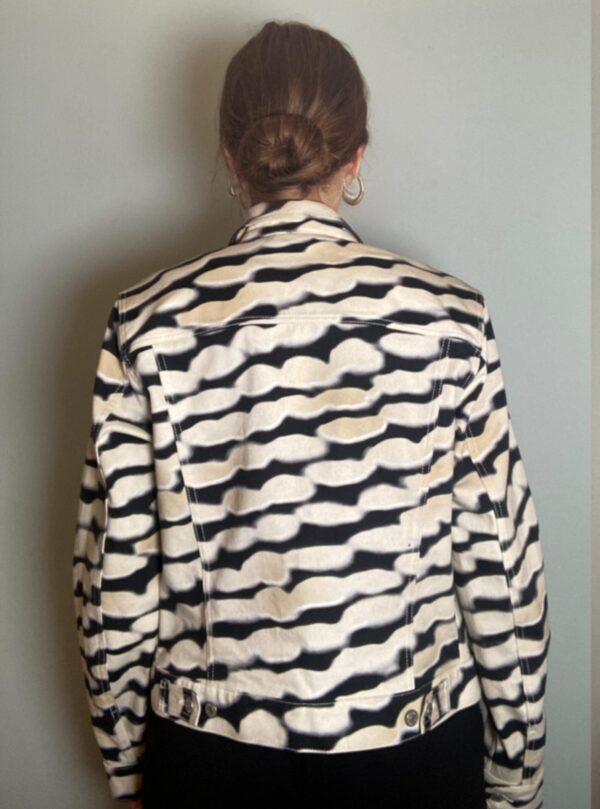 Dries Van Noten Len Lye Collab Denim Dyed Jacket Shibori ~ Sz Mens L Womens XL - Image 2