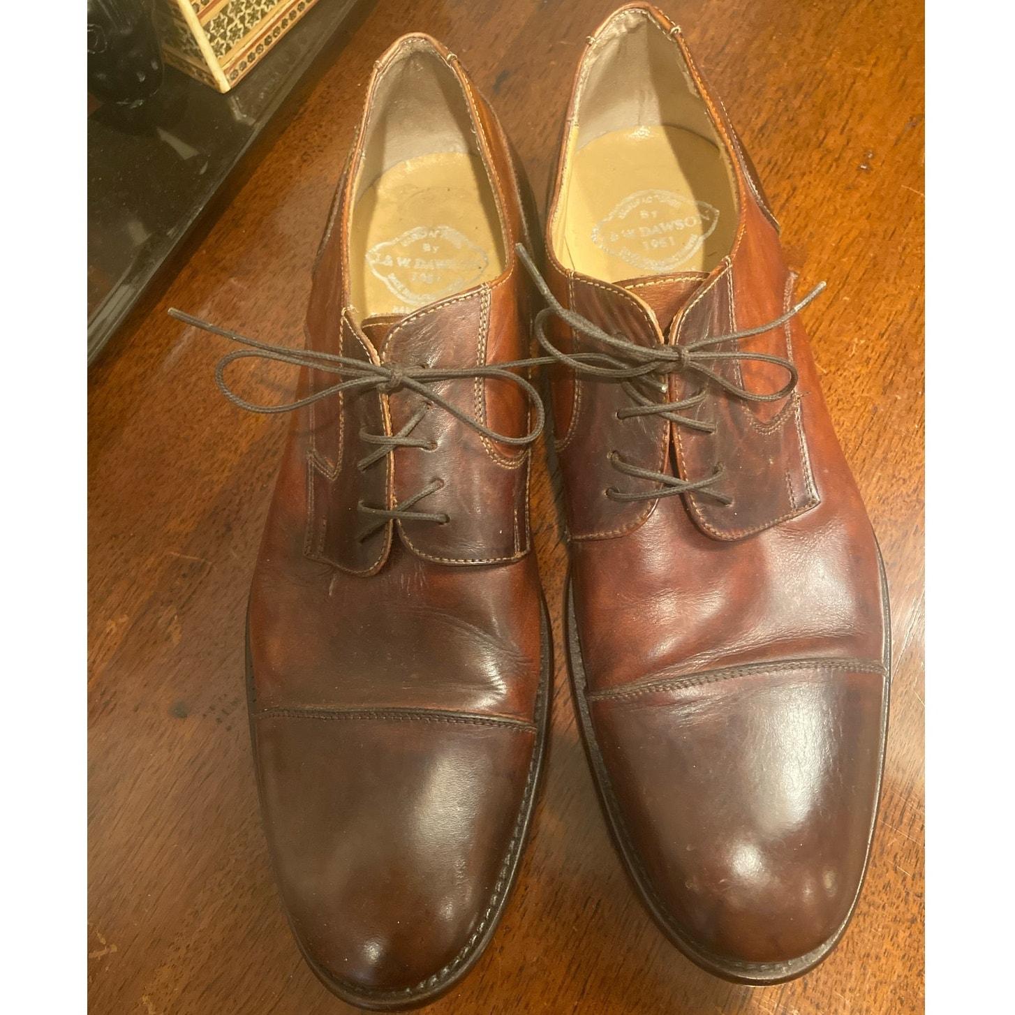 J&W Dawson 1951 Leather Brogues Oxfords Brown Handmade Sz 43 True Craftsmanship