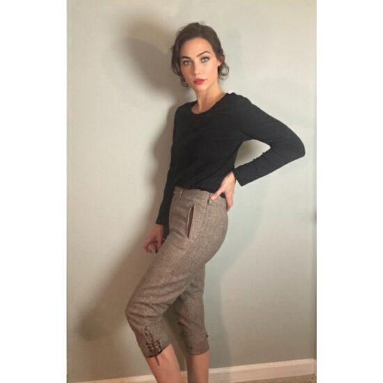 Gigi Rizzi Short Pants Wool Tweed 1970s 80s Riding Golf Polo Pants Sz S unmarked